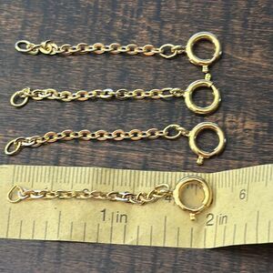 JOAN RIVERS 8” Egg/Charm Bracelet Chain Extender Bundle - Lot of 4